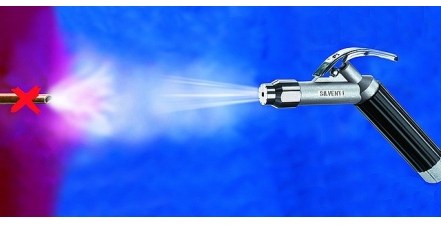 Pistolety powietrzne, dysze