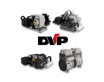 Oil-free piston vacuum pumps