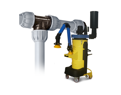 Pneumatic lines, central vacuum cleaners