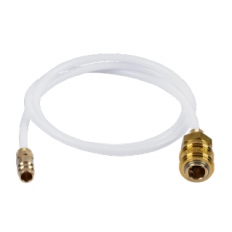- Diffusion-tight PTFE hose with quick connector, length 1 m