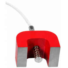 Magnetyczna sonda do pomiaru temperatury powierzchni, magnes 39×26×25 mm, PT 100 klasy B (2-żyłowa), zakres: od -30 do +180 °C, przewód przyłączeniowy PFA o długości 5 m z otwartymi końcami.