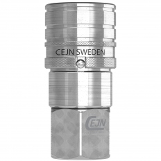 Gniazdo ISO 16028 DN6,3 ze stali nierdzewnej - G 1/4" (BSP), gwint wewnętrzny, DIN 3852, FPM
