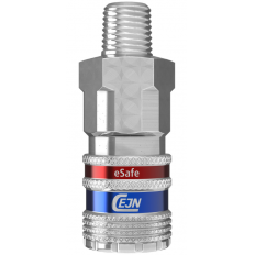 Bezpieczne szybkozłącze Cejn eSafe R 3/8", męskie NBR, stal nierdz.