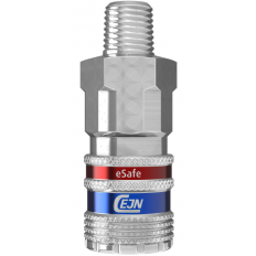 Bezpieczne szybkozłącze Cejn eSafe R 1/2", męskie NBR, stal nierdz.