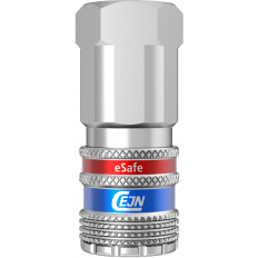 Bezpieczne szybkozłącze Cejn eSafe G 1/4", żeńskie NBR, stal nierdz.