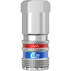 Bezpieczne szybkozłącze Cejn eSafe G 1/2", żeńskie NBR, stal nierdz.