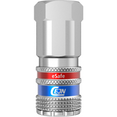 Bezpieczne szybkozłącze Cejn eSafe NPT 1/4", żeńskie NBR, stal nierdz.