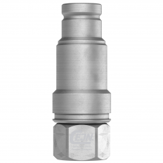 Wtyk DN10 - G 1/2" (BSP), gwint wewnętrzny, DIN 3852, NBR, z eliminatorem ciśnienia