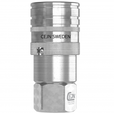 Gniazdo ISO 16028 DN10 ze stali nierdzewnej - G 1/2" (BSP), gwint wewnętrzny, DIN 3852, FPM