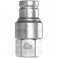 Wtyk ISO 16028 DN10 ze stali nierdzewnej - G 3/8" (BSP), gwint wewnętrzny, DIN 3852, FPM
