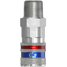 Safety Coupling Cejn eSafe eSafe G 1/2" male, Stainless steel