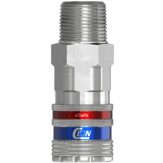 Safety Coupling Cejn eSafe eSafe G 3/4" male, Stainless steel