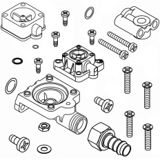 Elementy mocujące zaworu do BEKOMAT 12