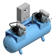 Scentralizowany system próżniowy DUPLEX CPA 2x305 bez zbiornika IE3 400V 50Hz (z dwiema pompami); z płytą sterowniczą Scentralizowany system próżniowy DUPLEX CPA 2x305 bez zbiornika IE3 400V 50Hz (z dwiema pompami); z płytą sterowniczą