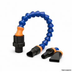 Segmenty węża Loc-Line z adapterem, dyszą uniwersalną oraz dyszami typu noże powietrzne