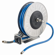 Hose reel with blue thermoplastic hose 13x20 (1/2") L= 30m - Connect-hose Inlet 1/2" M - Outlet 1/2" M