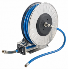 Hose reel with blue thermoplastic hose 19x28 (3/4") L= 20m - Connect-hose Inlet 3/4" F - Outlet 3/4" M
