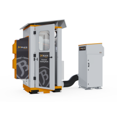 Personnel Cleaning Booth - Internal use, standard JetBlack, PLC control panel, 2 door walk-through Personnel Cleaning Booth - Internal use, standard JetBlack, PLC control panel, 2 door walk-through
