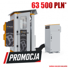 Kabina oczyszczania personelu, standard JetBlack, przechodnia z 2 drzwi, zasilanie 400V/50 Hz, moc 3 kW