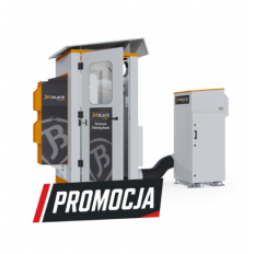 Kabina oczyszczania personelu, standard JetBlack, przechodnia z 2 drzwi, zasilanie 400V/50 Hz, moc 3 kW