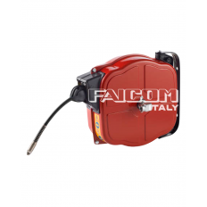ATEX hose reel "SAFE REWIND", polyurethane hose 8x12 length 15 m - In. 3/8" F - Out. 1/4" M ATEX hose reel "SAFE REWIND", polyurethane hose 8x12 length 15 m - In. 3/8" F - Out. 1/4" M