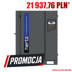 Hertz sprężarka śrubowa HSC 22, stałoobrotowa, napęd: pasowy, moc: 22 kW, ciśnienie: 7,5 / 8,5 / 10 / 13 bar