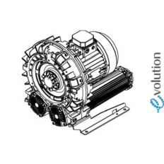 Single Stage Single Impeller Sidechannel Blower SCL e07MS, IE3 - 3 Phase Motor, 3-3,5 kW Single Stage Single Impeller Sidechannel Blower SCL e07MS, IE3 - 3 Phase Motor, 3-3,5 kW