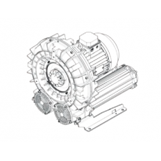 Single Stage Single Impeller Sidechannel Blower SCL e09MS, IE3 - 3 Phase Motor, 9,2-11 kW Single Stage Single Impeller Sidechannel Blower SCL e09MS, IE3 - 3 Phase Motor, 9,2-11 kW