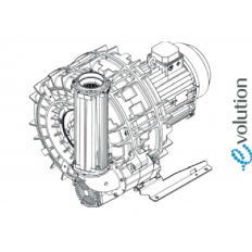 Double Stage Double Impeller Sidechannel Blower SCL e11TD, IE3 - 3 Phase Motor, 15-17 kW Double Stage Double Impeller Sidechannel Blower SCL e11TD, IE3 - 3 Phase Motor, 15-17 kW