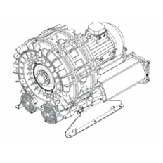 Single Stage Double Impeller Sidechannel Blower SCL e11TS, IE3 - 3 Phase Motor, 18,5-22 kW Single Stage Double Impeller Sidechannel Blower SCL e11TS, IE3 - 3 Phase Motor, 18,5-22 kW