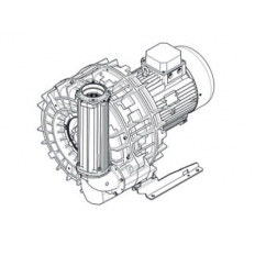 Double Stage Double Impeller Sidechannel Blower SCL e12TD, IE3 - 3 Phase Motor, 18,5-22 kW Double Stage Double Impeller Sidechannel Blower SCL e12TD, IE3 - 3 Phase Motor, 18,5-22 kW