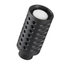 SILVENT SIS-02 - Tłumik pneumatyczny 1/8" zewn. / PP / wskaźnik ciśnieniowy