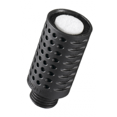 SILVENT SIS-03 - Tłumik pneumatyczny 1/4" zewn. / PP / wskaźnik ciśnieniowy