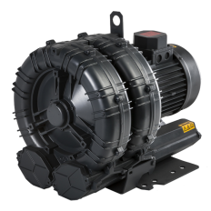 Jednostopniowa dmuchawa bocznokanałowa SCL K07TS, 2 wirniki, 345-415/600-720 V - 50 Hz, 11 kW, klasa silnika IE3 Jednostopniowa dmuchawa bocznokanałowa SCL K07TS, 2 wirniki, 345-415/600-720 V - 50 Hz, 11 kW, klasa silnika IE3