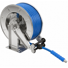 Hose reel without hose.Capacity: 20 m hose 1/2" 1SC-210 bar or 15 m 1/2" 2SC-300 bar - In. 3/8" F - Out. 3/8" M